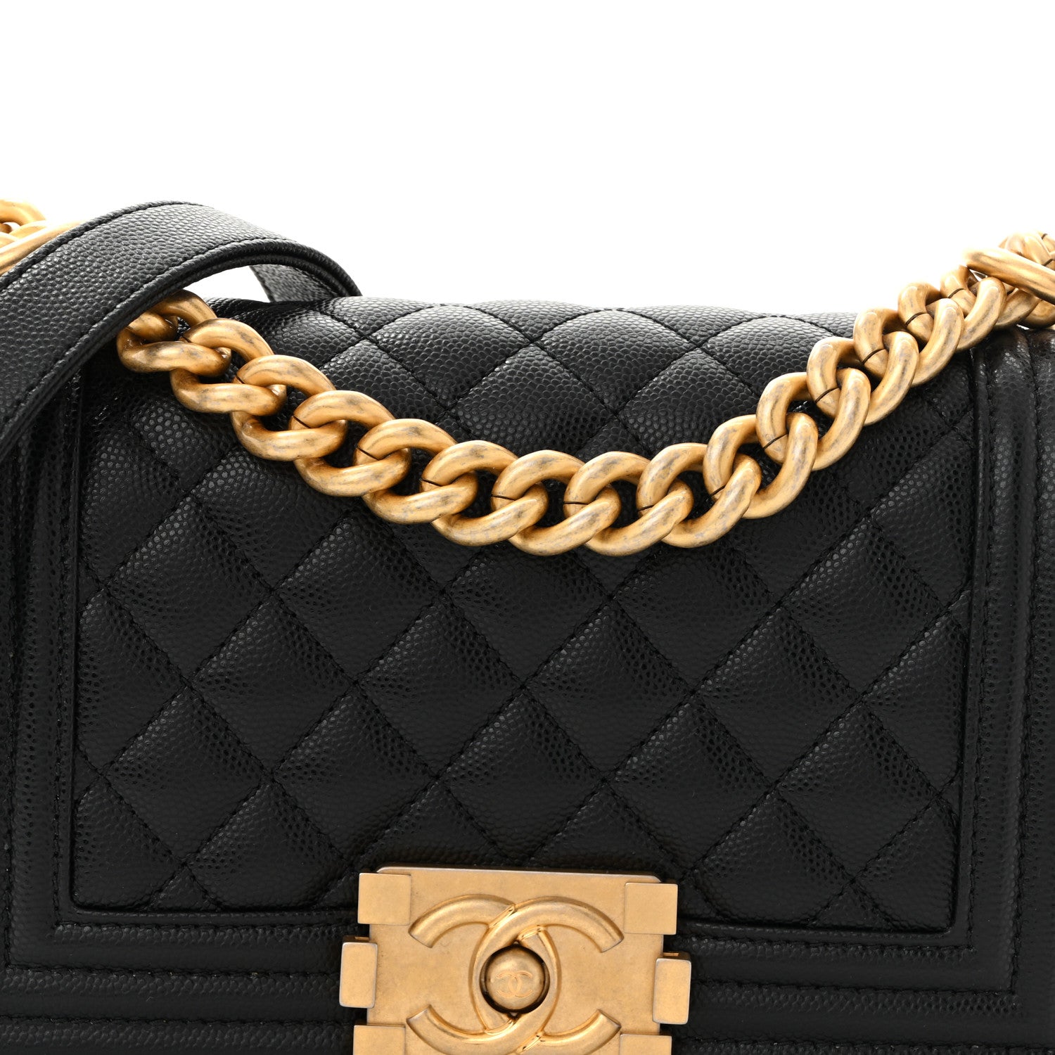 Chanel Caviar Quilted Small Boy Flap Black 8 of 11