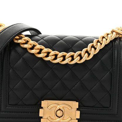 Chanel Caviar Quilted Small Boy Flap Black 8 of 11