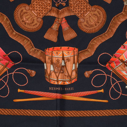 Hermes Silk Les Tambours Scarf 90 3 of 5