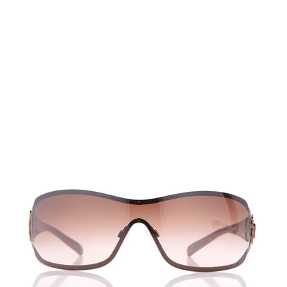Chanel Swarovski Crystal Camellia CC Sunglasses 4164-B Bronze 2 of 9
