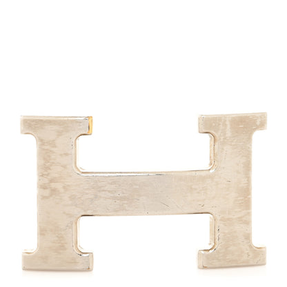 Hermes Brushed Palladium 32mm H Belt Buckle 1 of 4