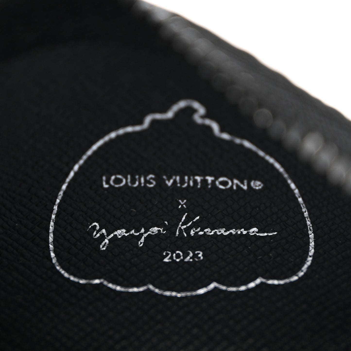 LV X YK Monogram Eclipse Key Pouch Black Silver