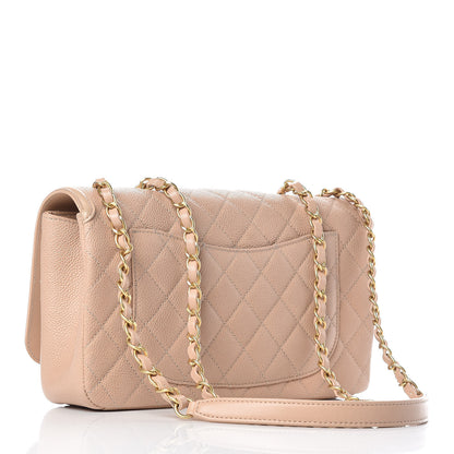 Chanel Caviar Quilted Medium CC Filigree Flap Beige 3 of 12
