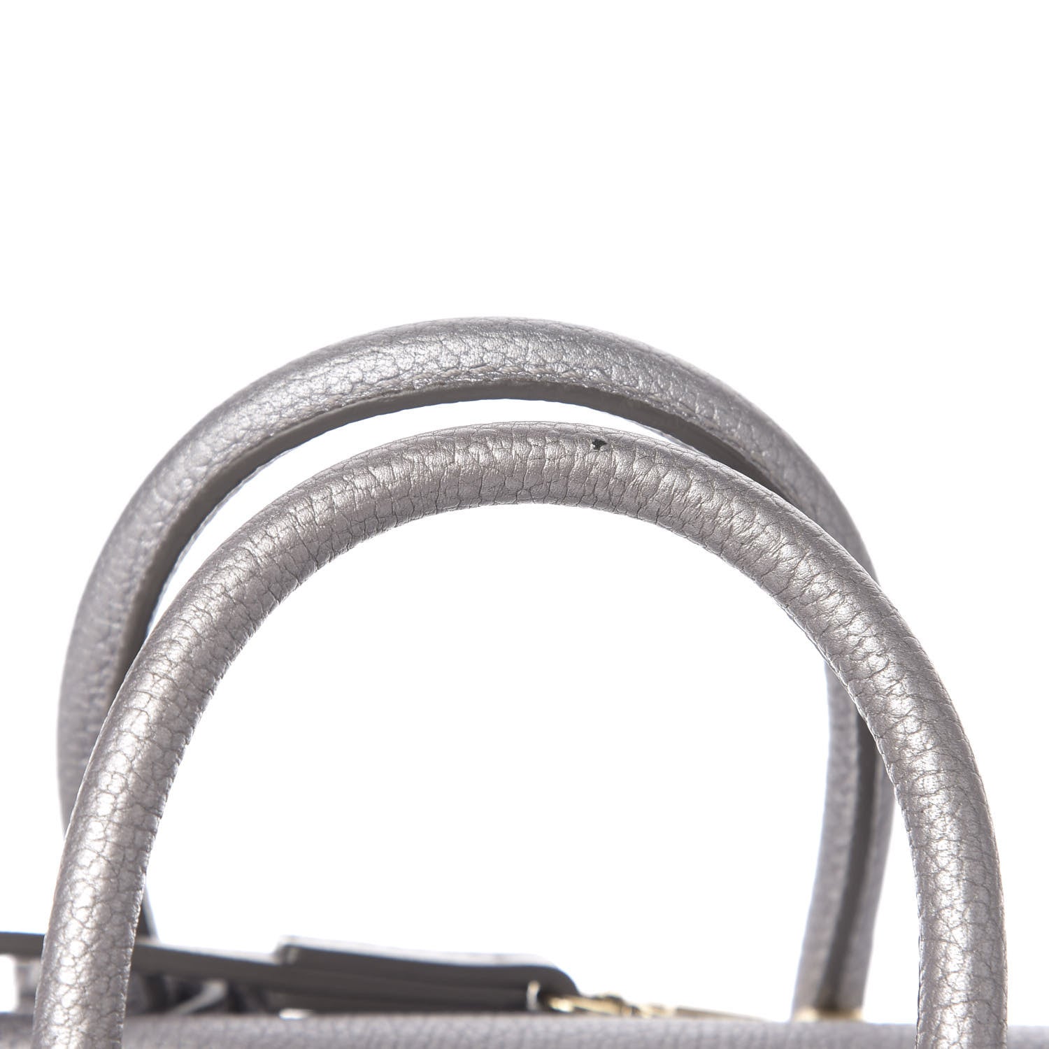 MCM Metallic Grained Calfskin Mini Milla Tote Spike Silver 6 of 11
