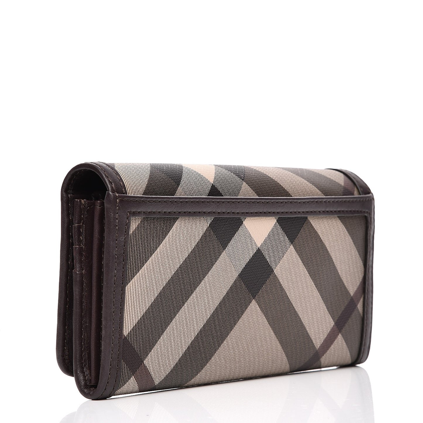 Smoked Check Penrose Wallet Plum