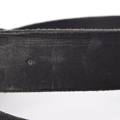 Gucci Calfskin Snake Belt 95 38 Black 7 of 9