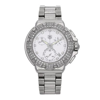 Tag Heuer Stainless Steel Diamond Bezel Mother of Pearl 36mm Formula 1 Lady Quartz Watch CAC1310 1 of 5