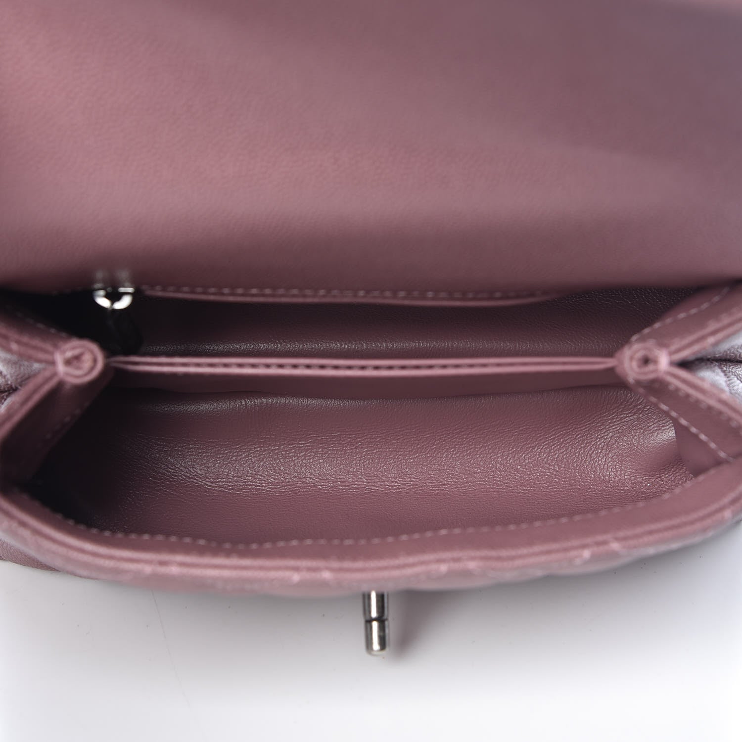 Chanel Caviar Lizard Quilted Mini Coco Handle Flap Pink 6 of 10
