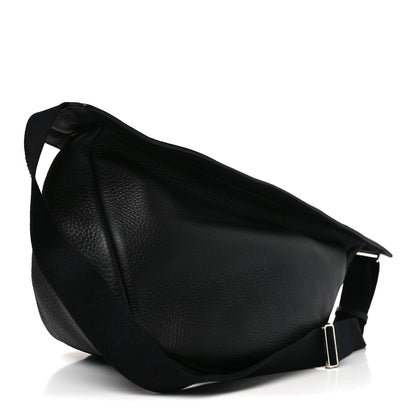 The Row Grained Calfskin Large Slouchy Banana Bag Black 3 of 10