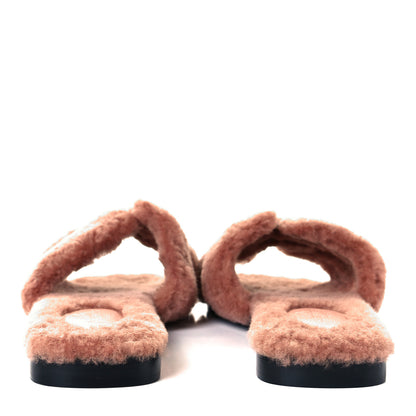 Hermes Woolskin Oran Sandals 36 Rose Aube 5 of 9