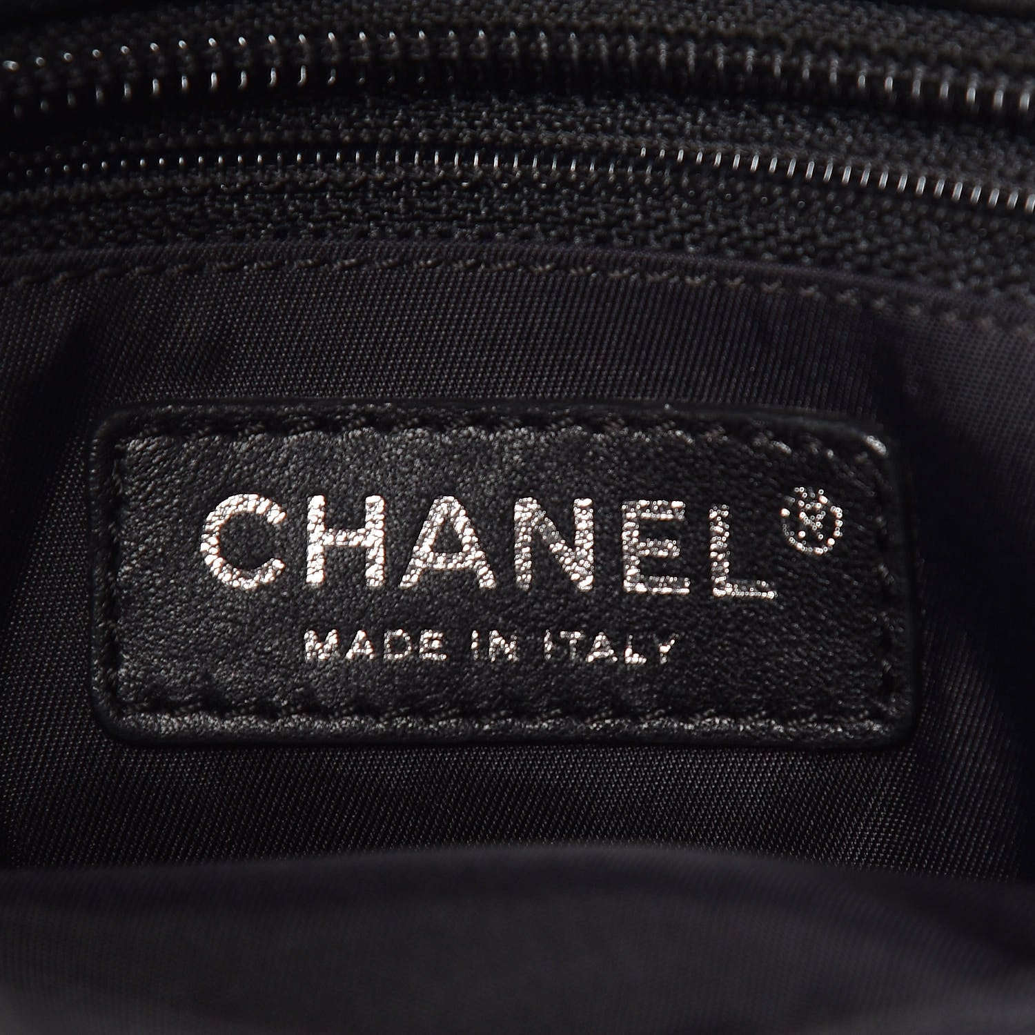 Chanel Coated Canvas Quilted Small Paris Biarritz Tote Black 8 of 10