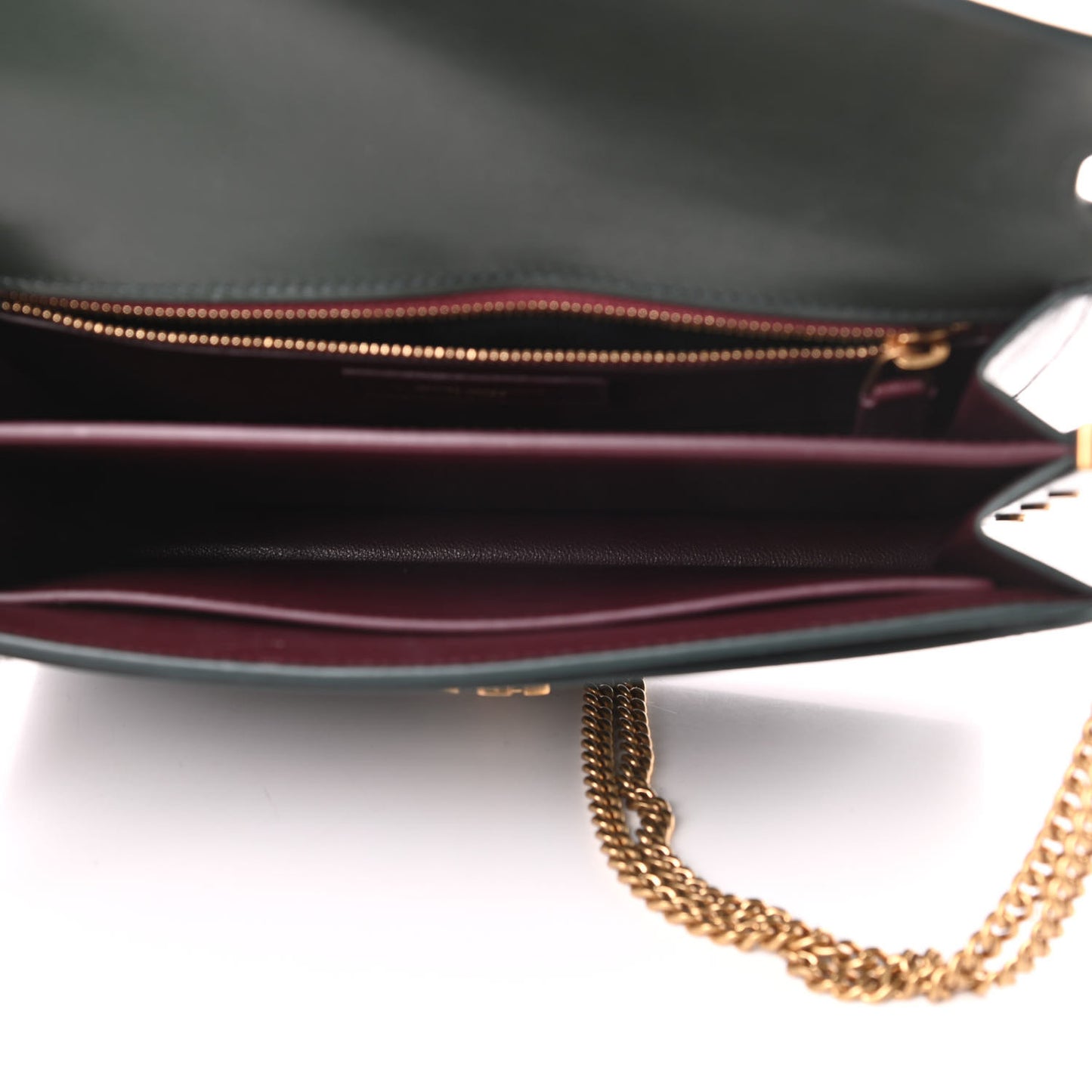 Smooth Calfskin Monogram Cassandra Clasp Bag Dark Green