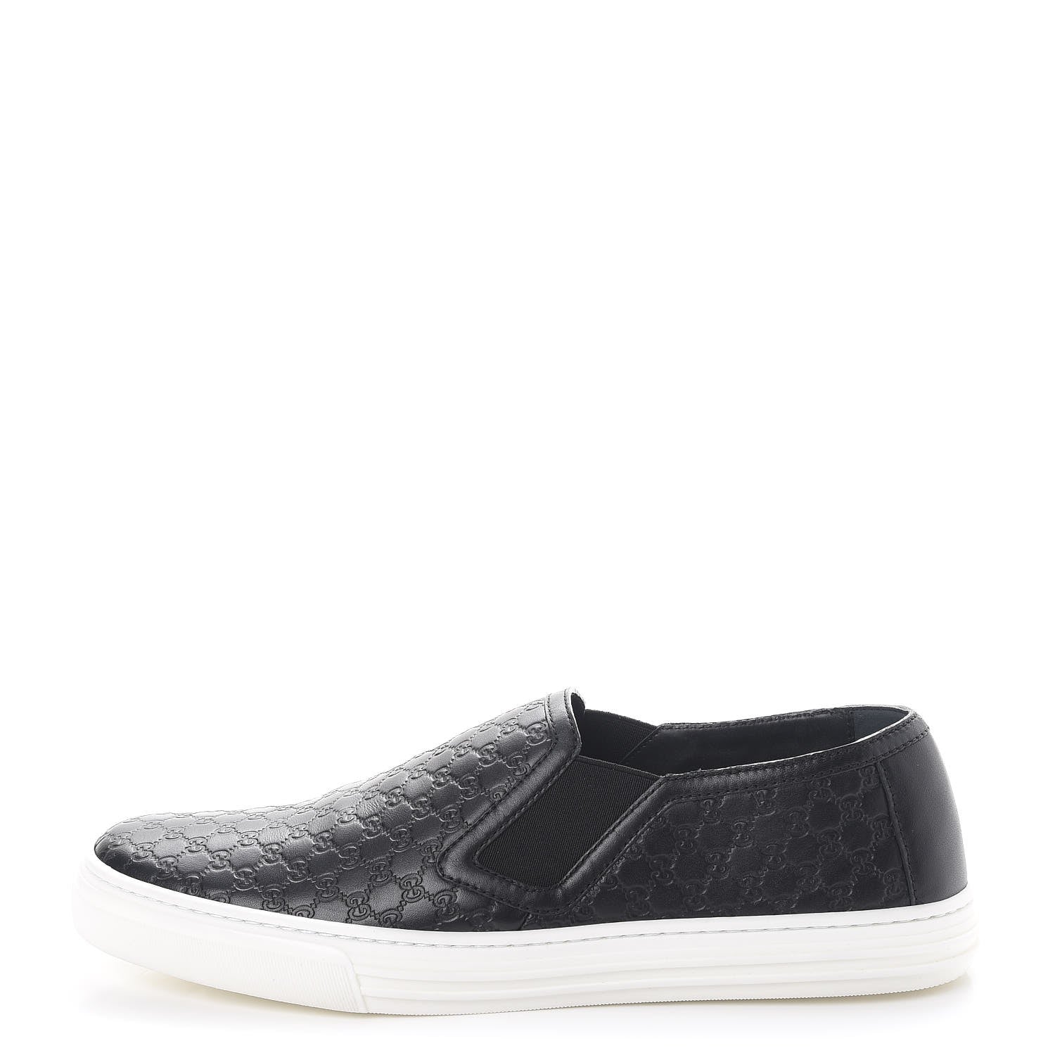 Gucci Microguccissima Slip On Sneakers 38.5 Black 1 of 11