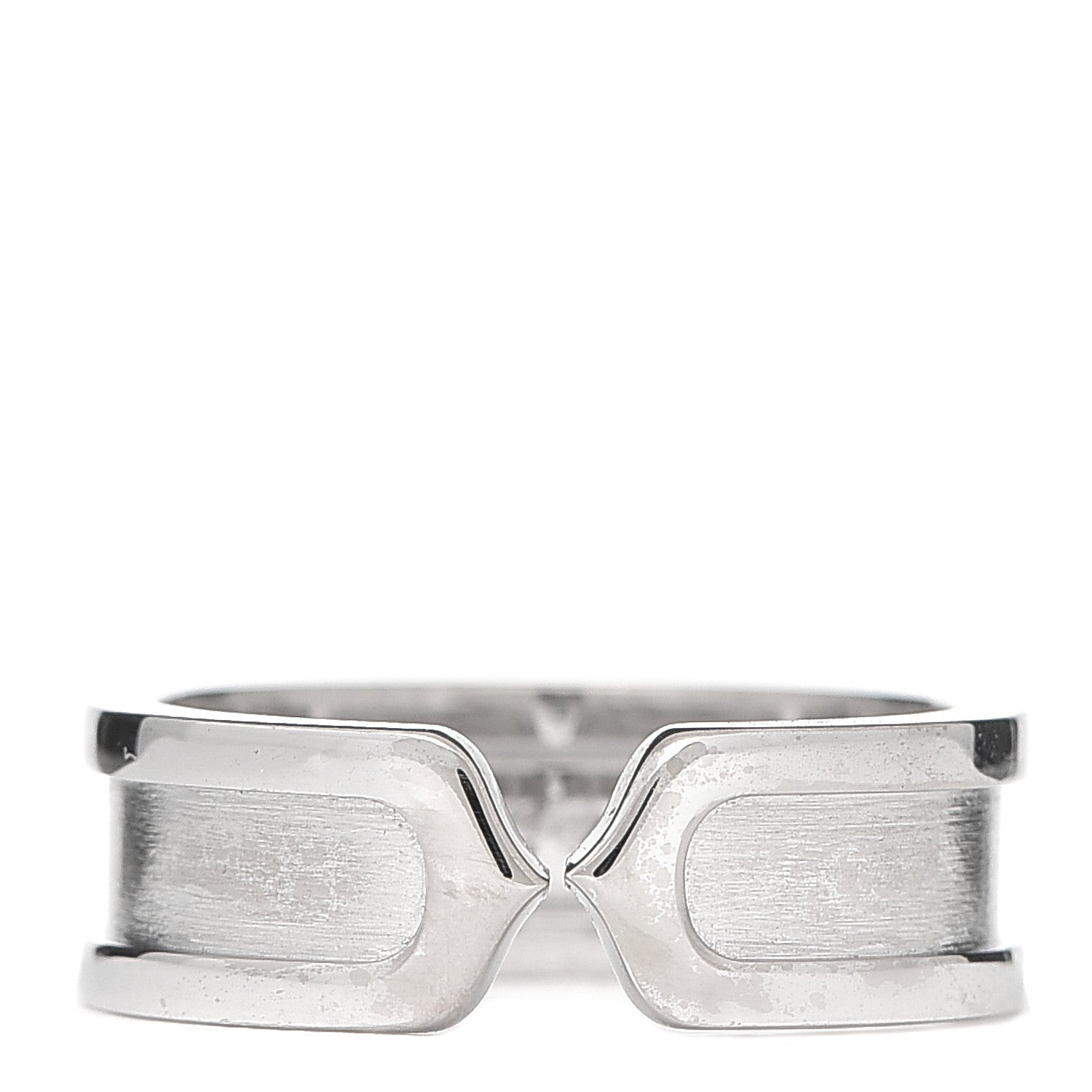 Cartier 18K White Gold 6.5mm C De Cartier Ring 53 6.5 1 of 5