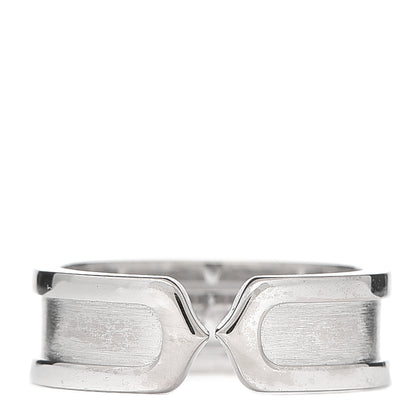 Cartier 18K White Gold 6.5mm C De Cartier Ring 53 6.5 1 of 5
