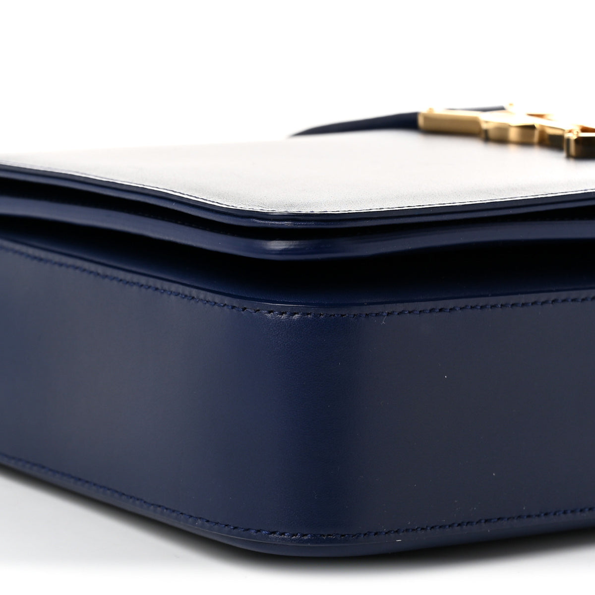 Saint Laurent Smooth Calfskin Medium Classic Monogram Universite Bag Royal Blue 8 of 10