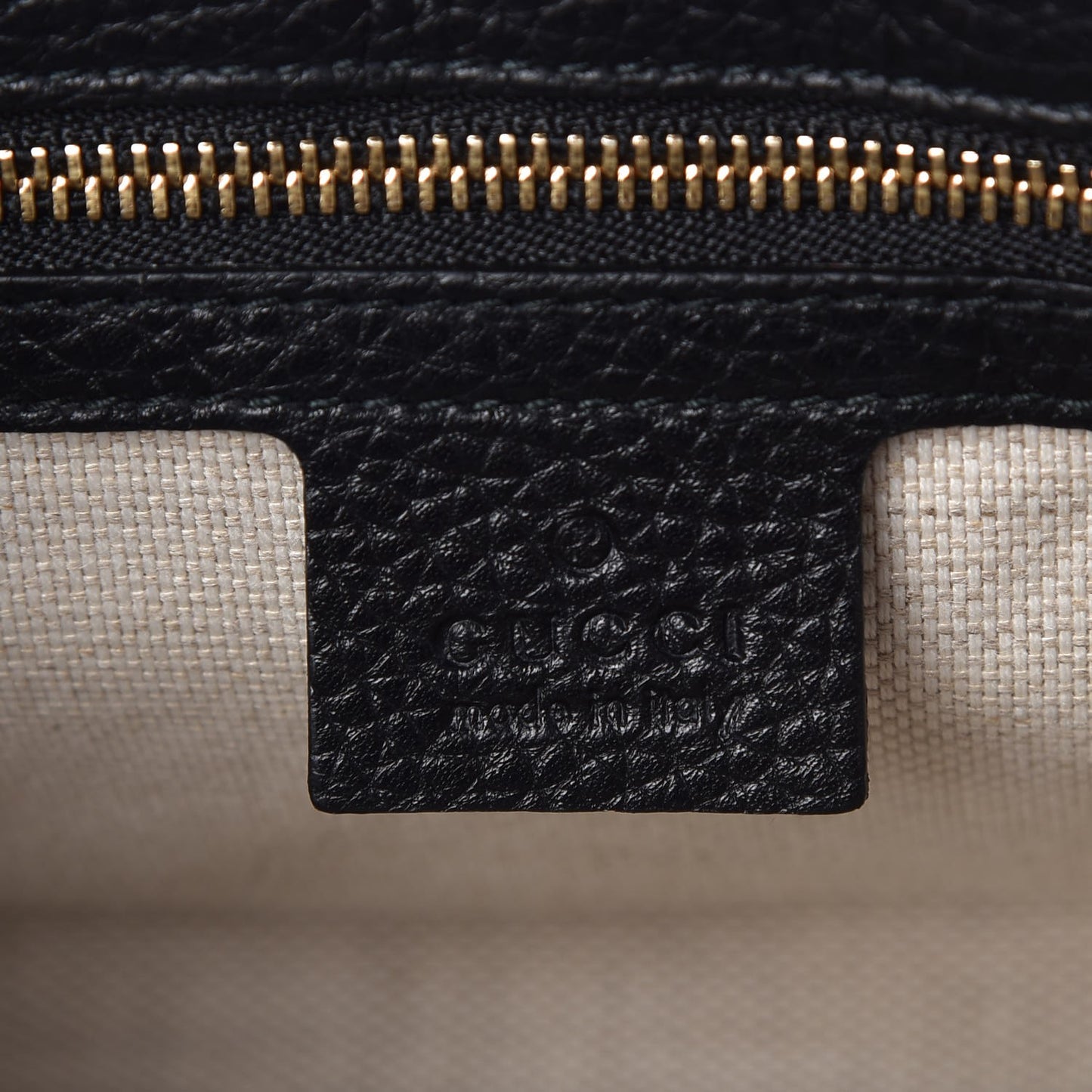 Pebbled Calfskin Medium Soho Flap Crossbody Black