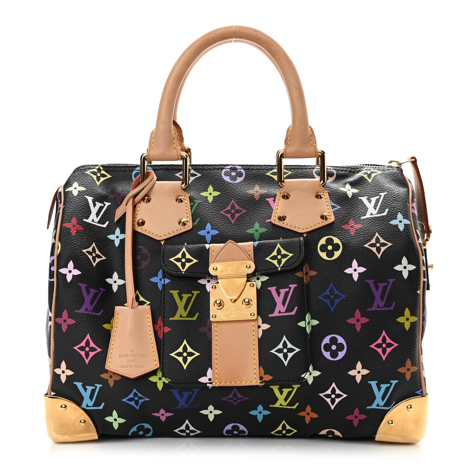 Louis Vuitton Monogram Multicolor Speedy 30 Black 1 of 10