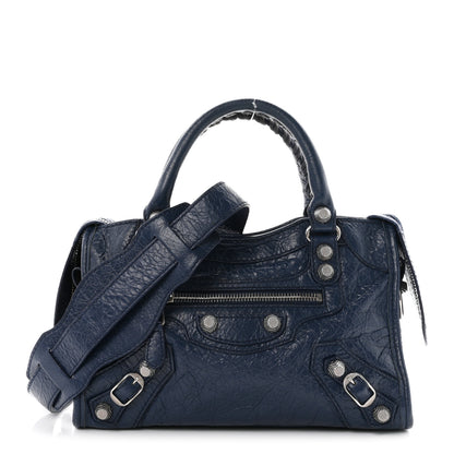 Balenciaga Agneau Giant 12 Silver Hardware Mini City Bleu Roi 1 of 10