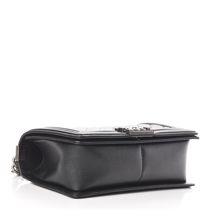 Chanel Caviar Quilted Medium Boy Flap Black 4 of 10