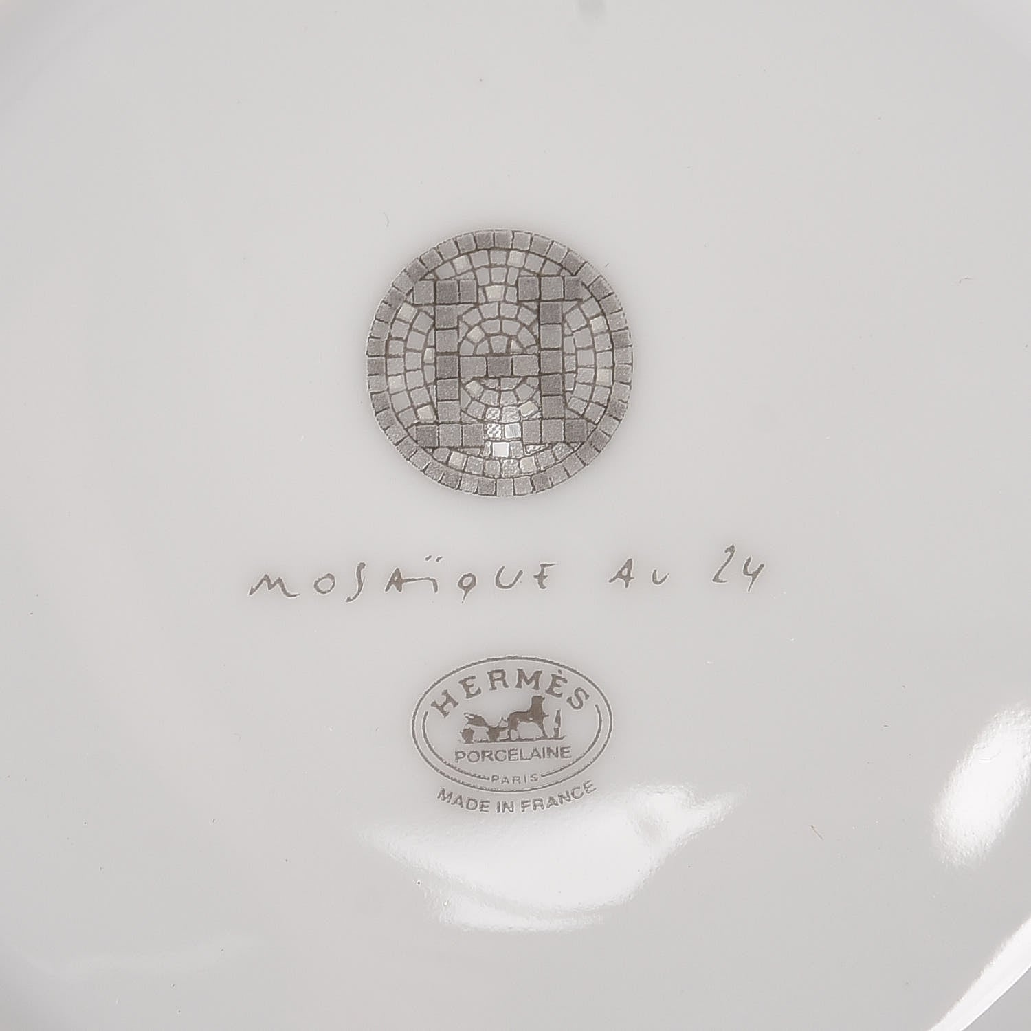 Hermes Porcelain Mosaique au 24 Mug Platinum 5 of 6