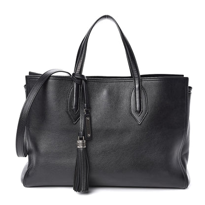 Saint Laurent Calfskin Medium Amber Tote Black 1 of 13