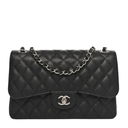 Chanel Caviar Quilted Jumbo Double Flap Black 1 of 10