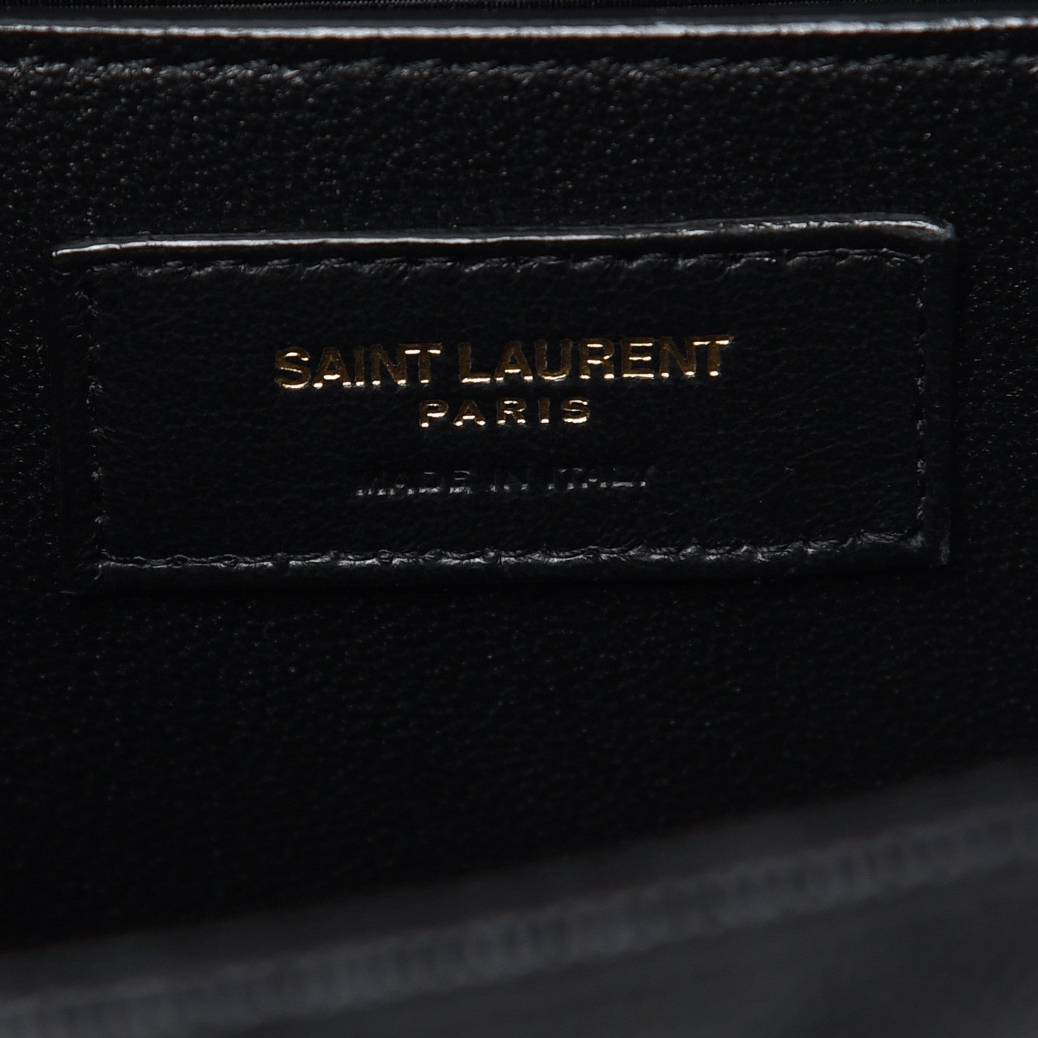 Saint Laurent Grain De Poudre Matelasse Chevron Medium Monogram Satchel Black 7 of 10
