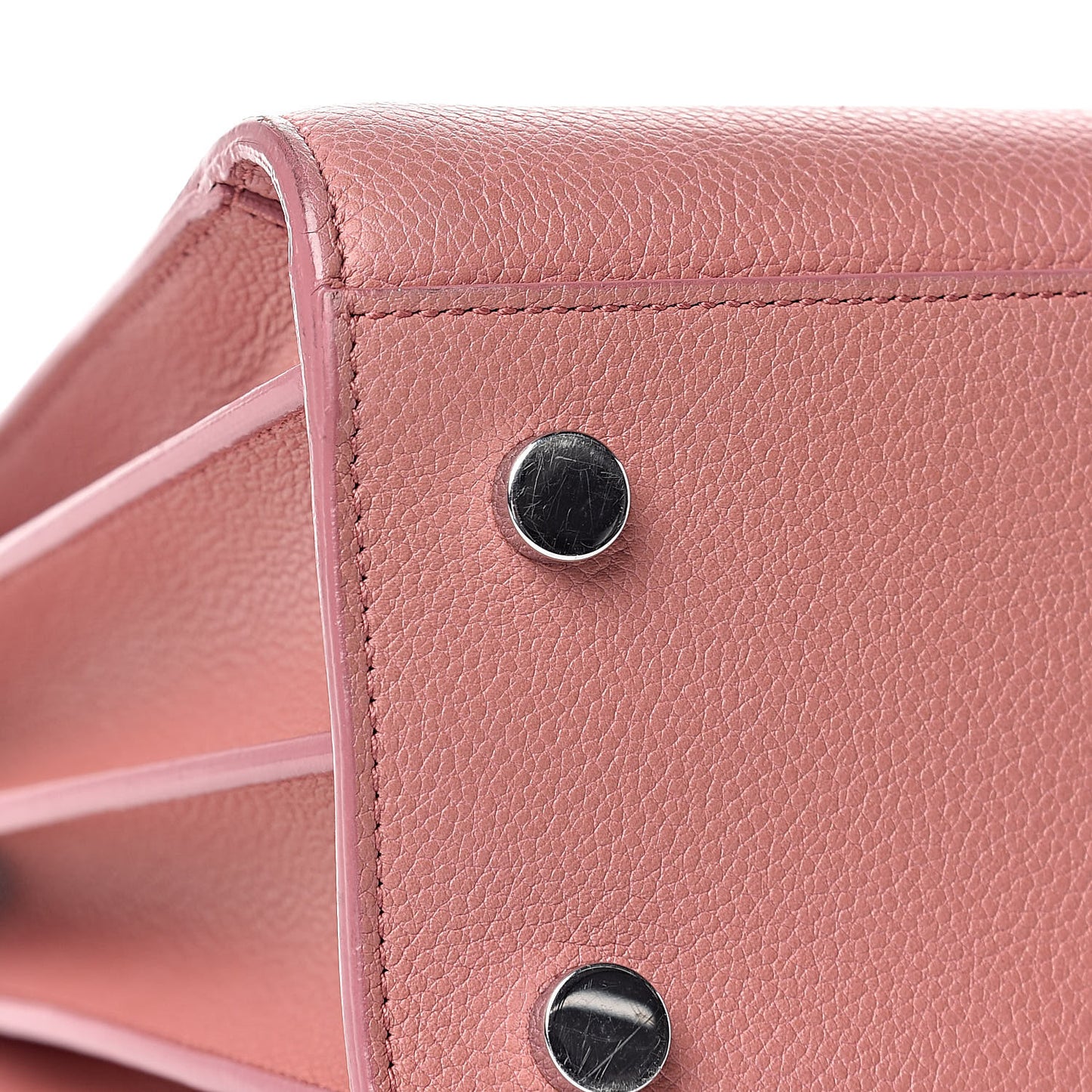 Grained Calfskin Baby Sac De Jour Dark Rose