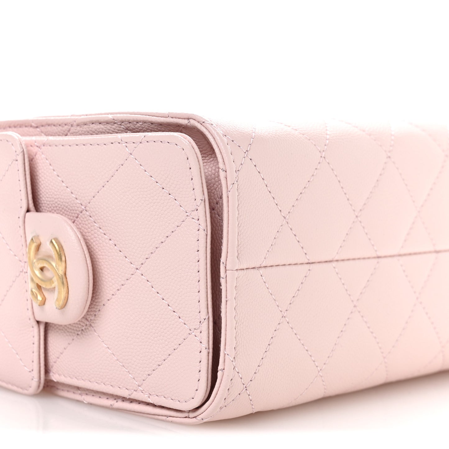Caviar Quilted Mini Chanel 25 Handbag Light Pink