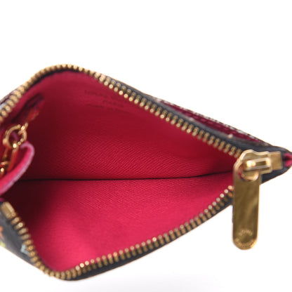 Louis Vuitton Monogram Multicolor Key Pouch Black Grenade 5 of 8