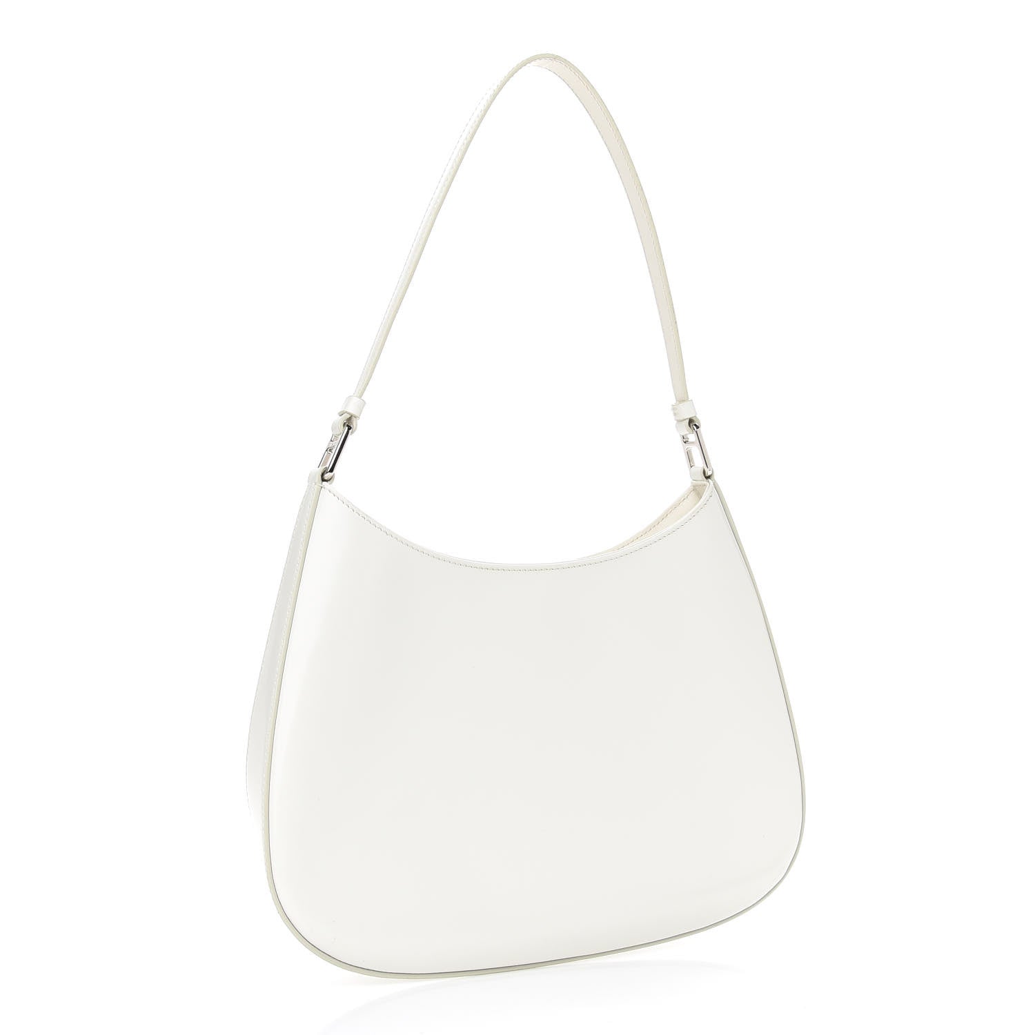Prada Spazzolato Cleo Shoulder Bag White 3 of 8