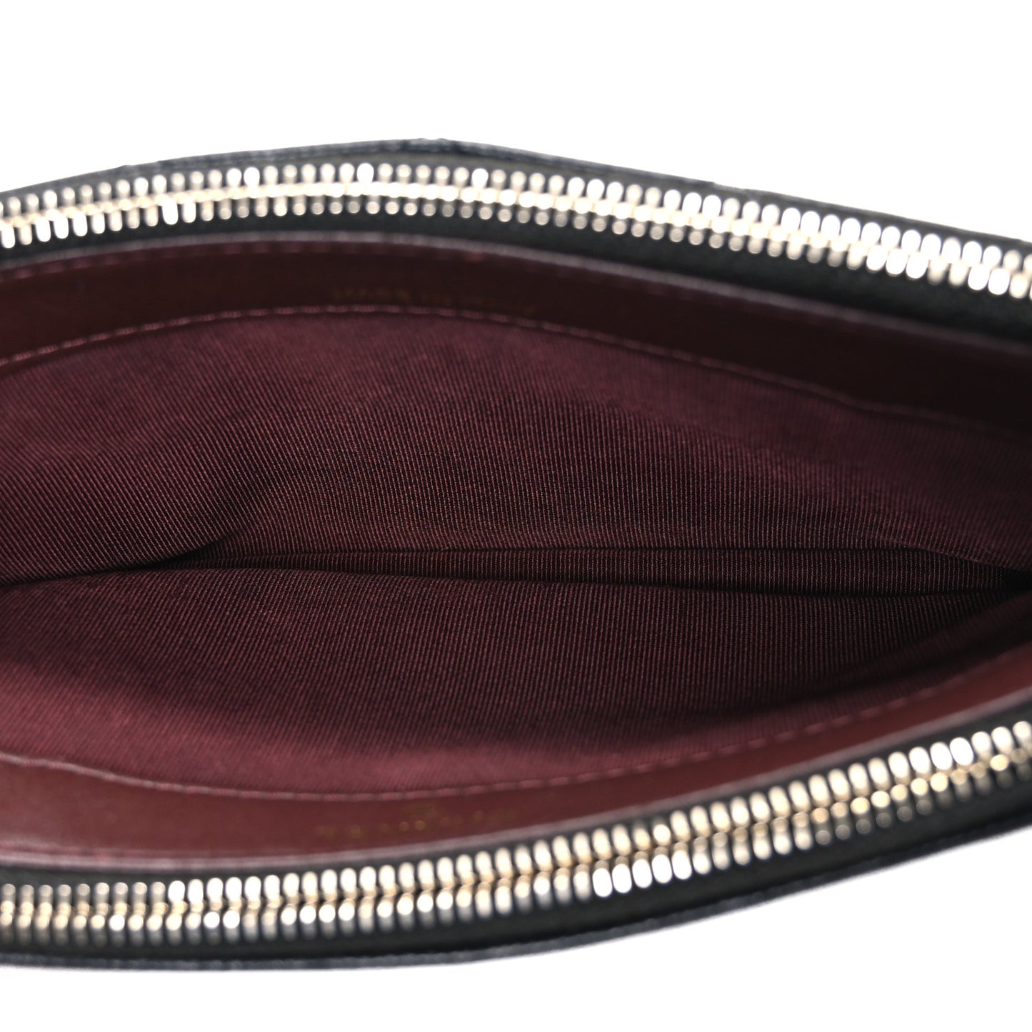 Caviar Quilted Small Clutch With Chain Black