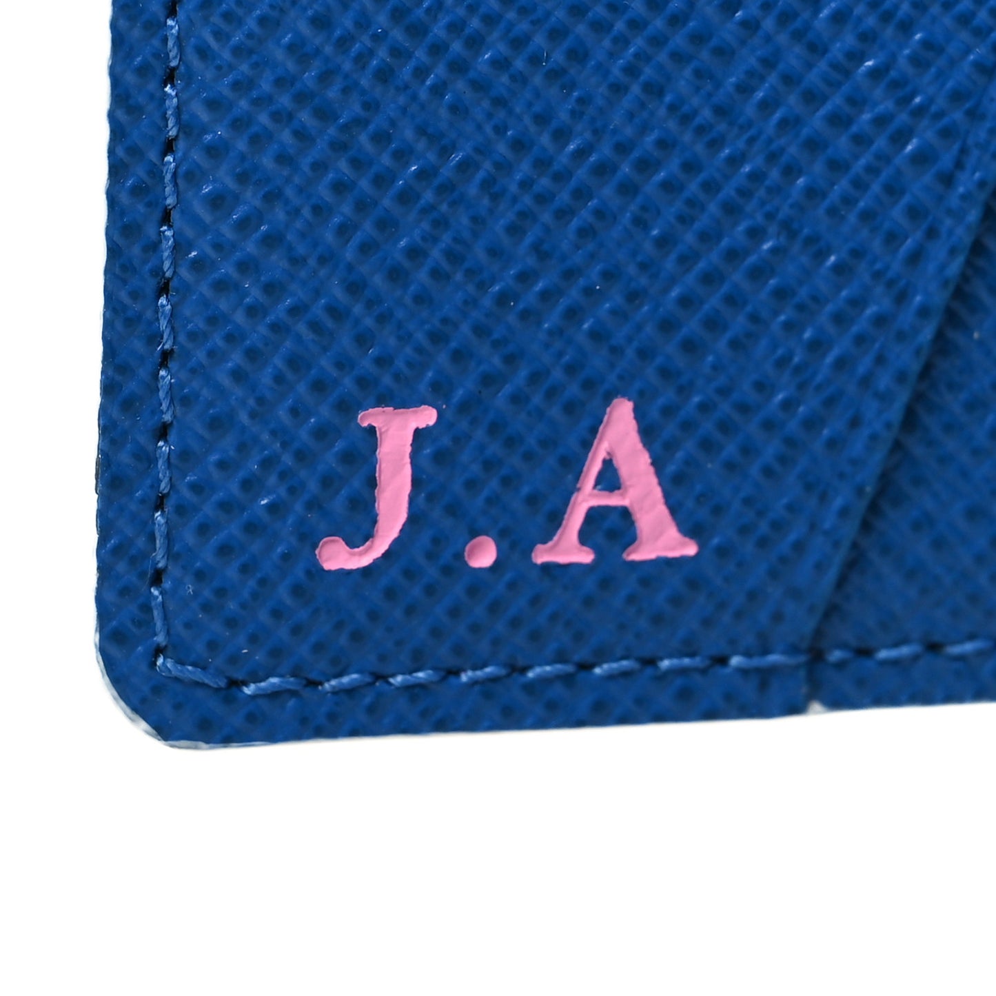 Monogram Watercolor Pocket Organizer NM Multicolor