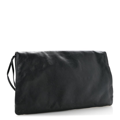 Balenciaga Agneau Giant 12 Rose Gold Hardware Envelope Clutch Anthracite 4 of 14