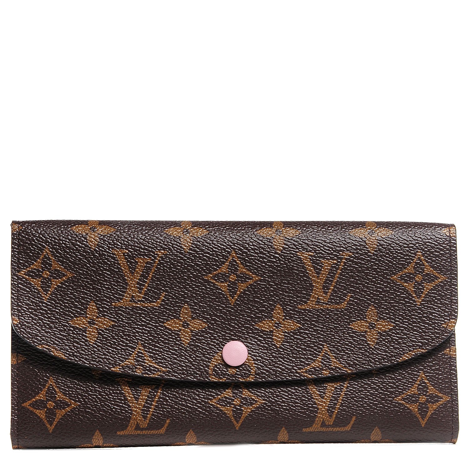 Louis Vuitton Monogram Emilie Wallet Rose Ballerine 1 of 8