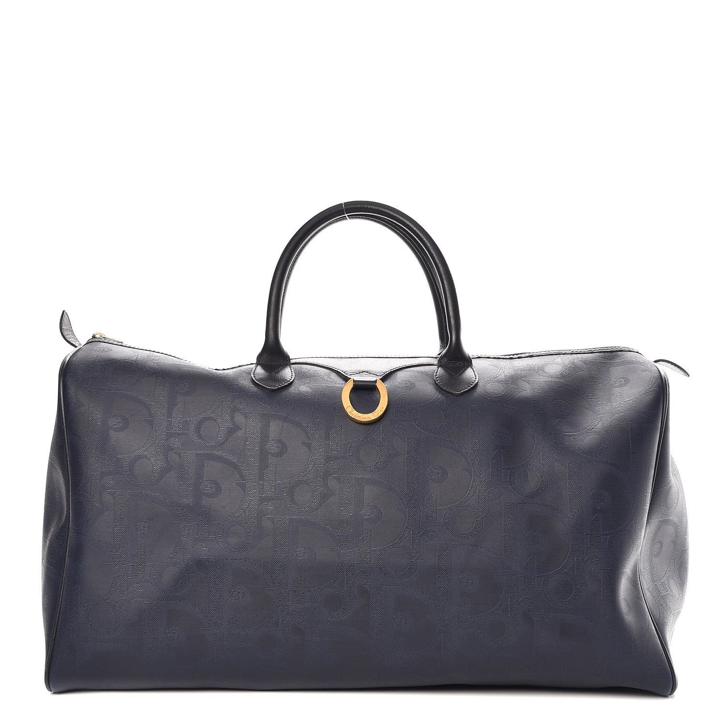 Coated Canvas Duffle Navy Blue