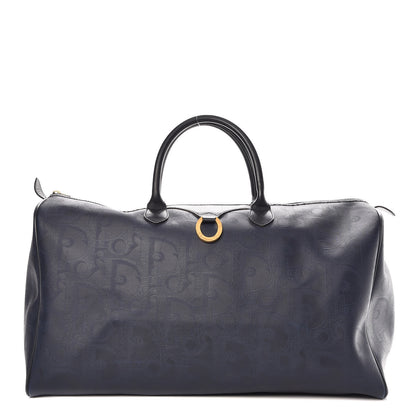 Christian Dior Coated Canvas Duffle Navy Blue 1 of 9