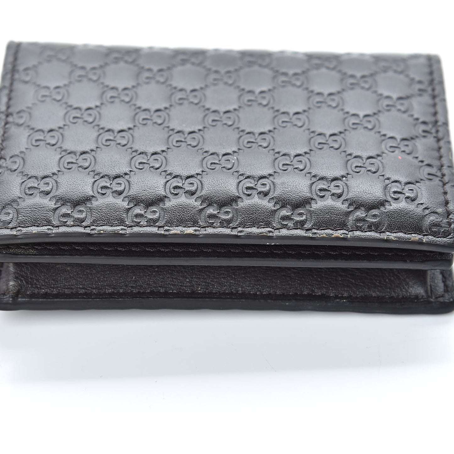 Microguccissima Card Case Wallet Black