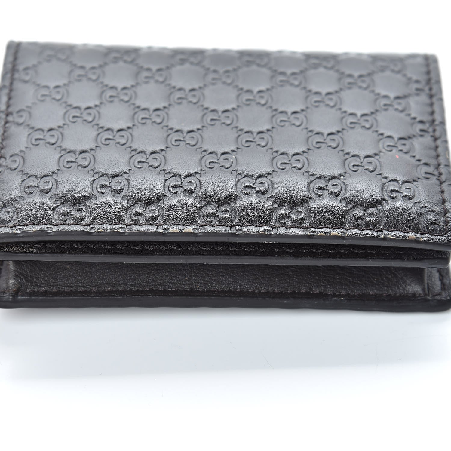 Gucci Microguccissima Card Case Wallet Black 12 of 13