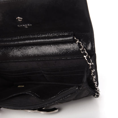 Chanel Iridescent Caviar Crystal Quilted Wallet On Chain WOC Black 5 of 11
