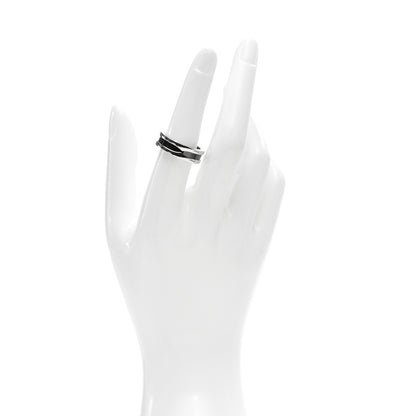 Bulgari Sterling Silver Ceramic Save The Children One-Band Ring 56 7.5 2 of 7