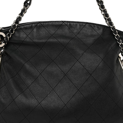 Chanel Lambskin Stitched Medium Ultimate Soft Tote Black 8 of 11