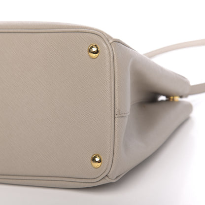 Prada Saffiano Medium Galleria Double Zip Tote Pomice 15 of 15