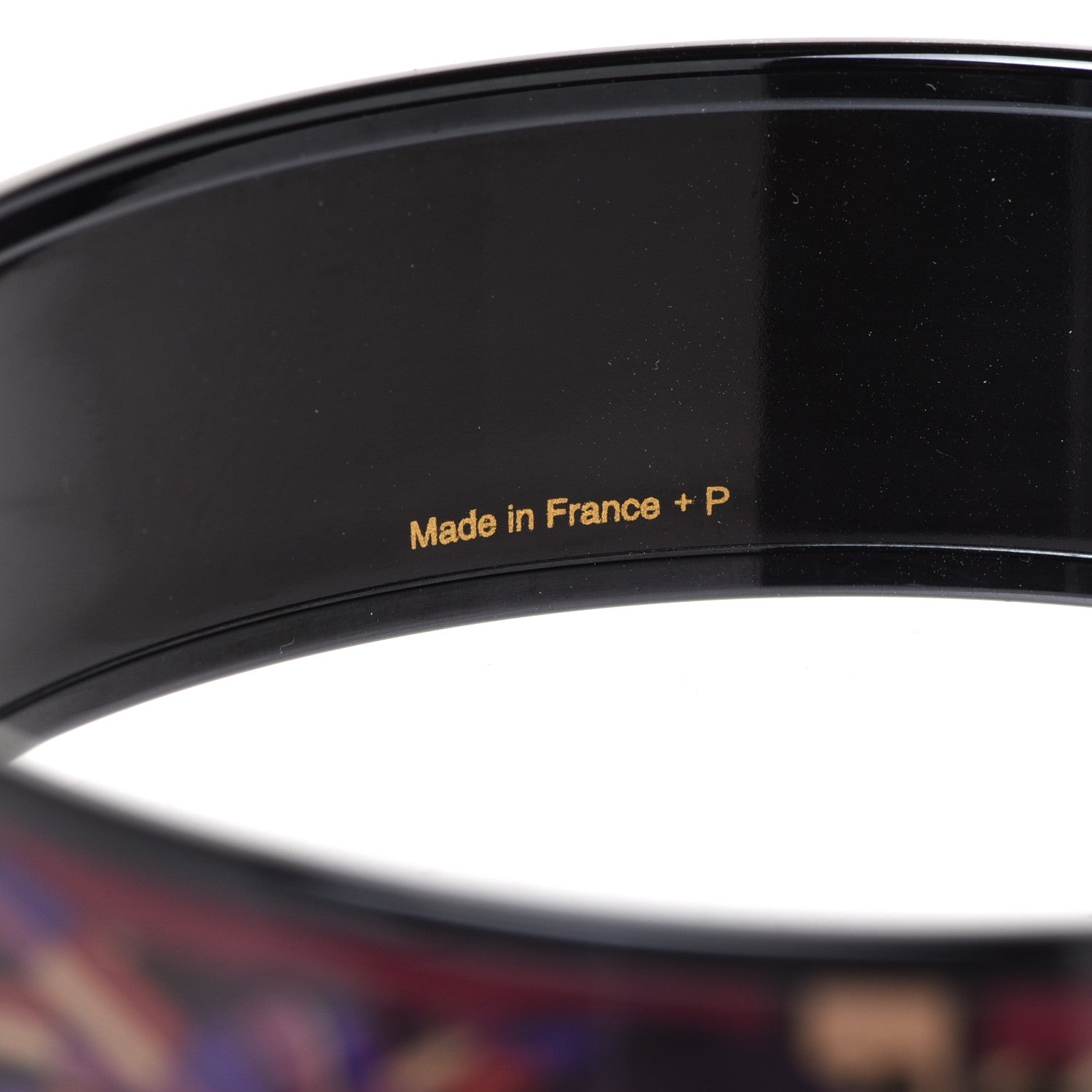 Hermes Enamel Printed Rubans de Cheval Wide Bracelet 70 Surteint 5 of 6