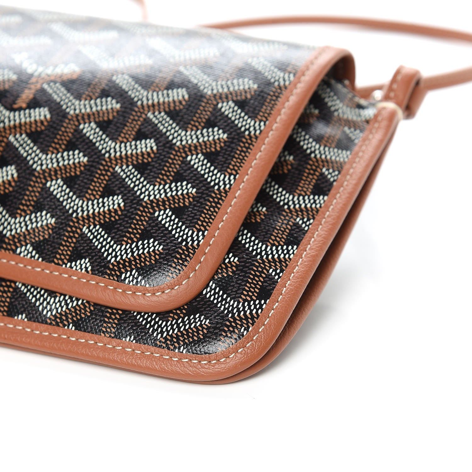Goyard Goyardine Plumet Wallet Clutch Black Gold 9 of 9