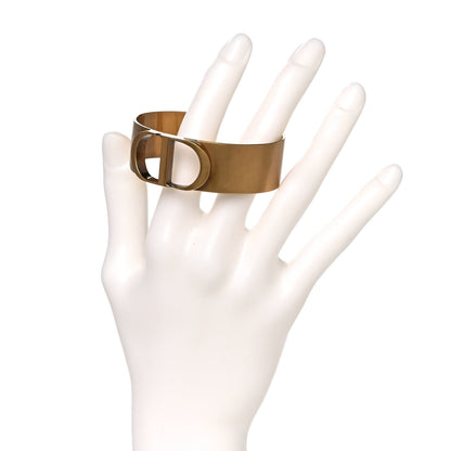 Christian Dior Metal 30 Montaigne Cuff Bracelet Gold 2 of 4