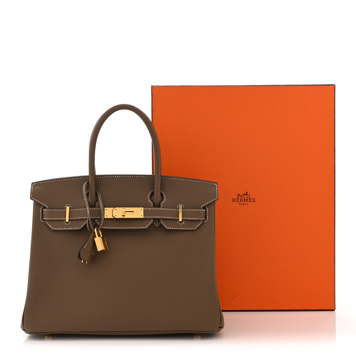 Hermes Epsom BIRKIN 30 Etoupe 11 of 11