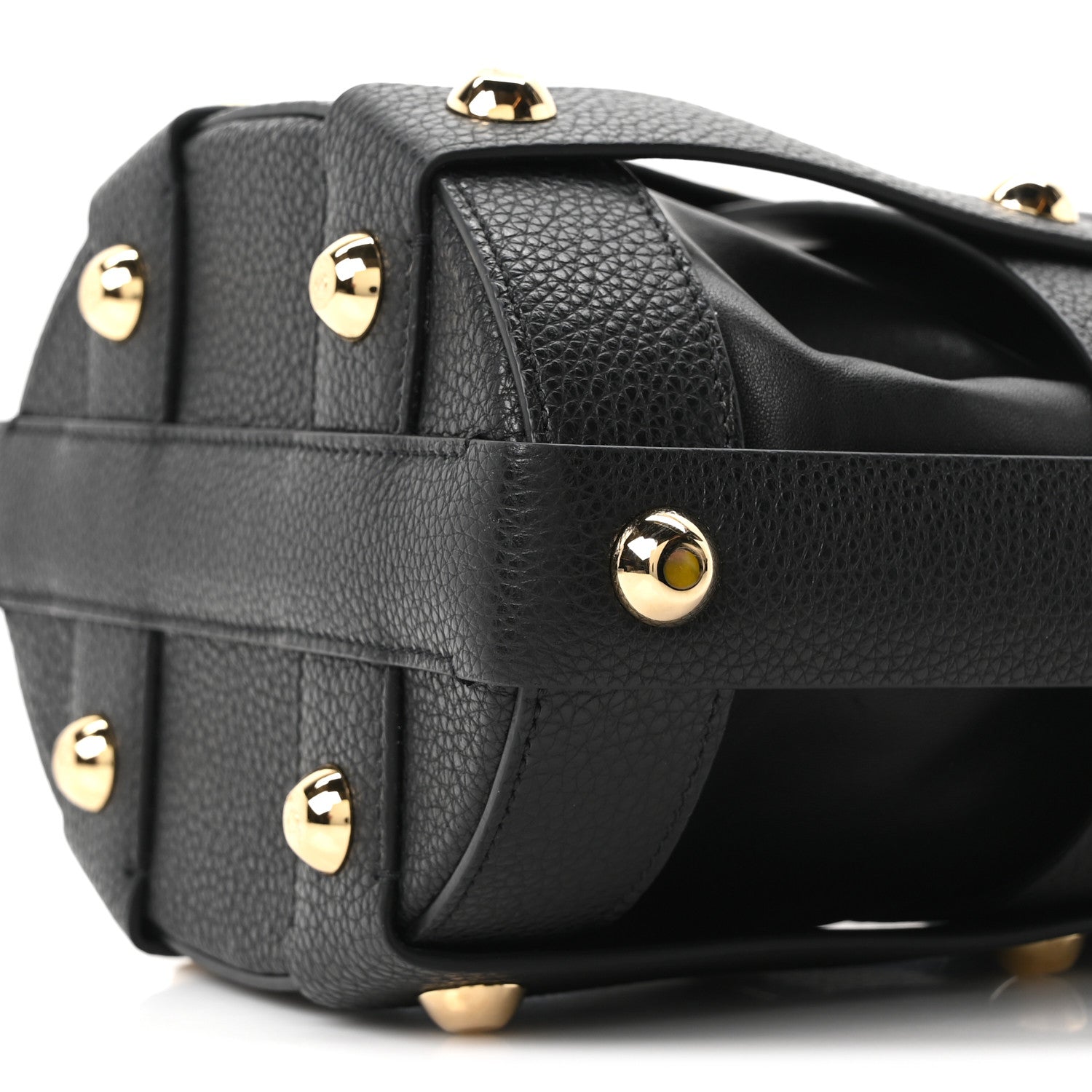 Salvatore Ferragamo Calfskin Cage Bag Black 1883132 – FASHIONPHILE