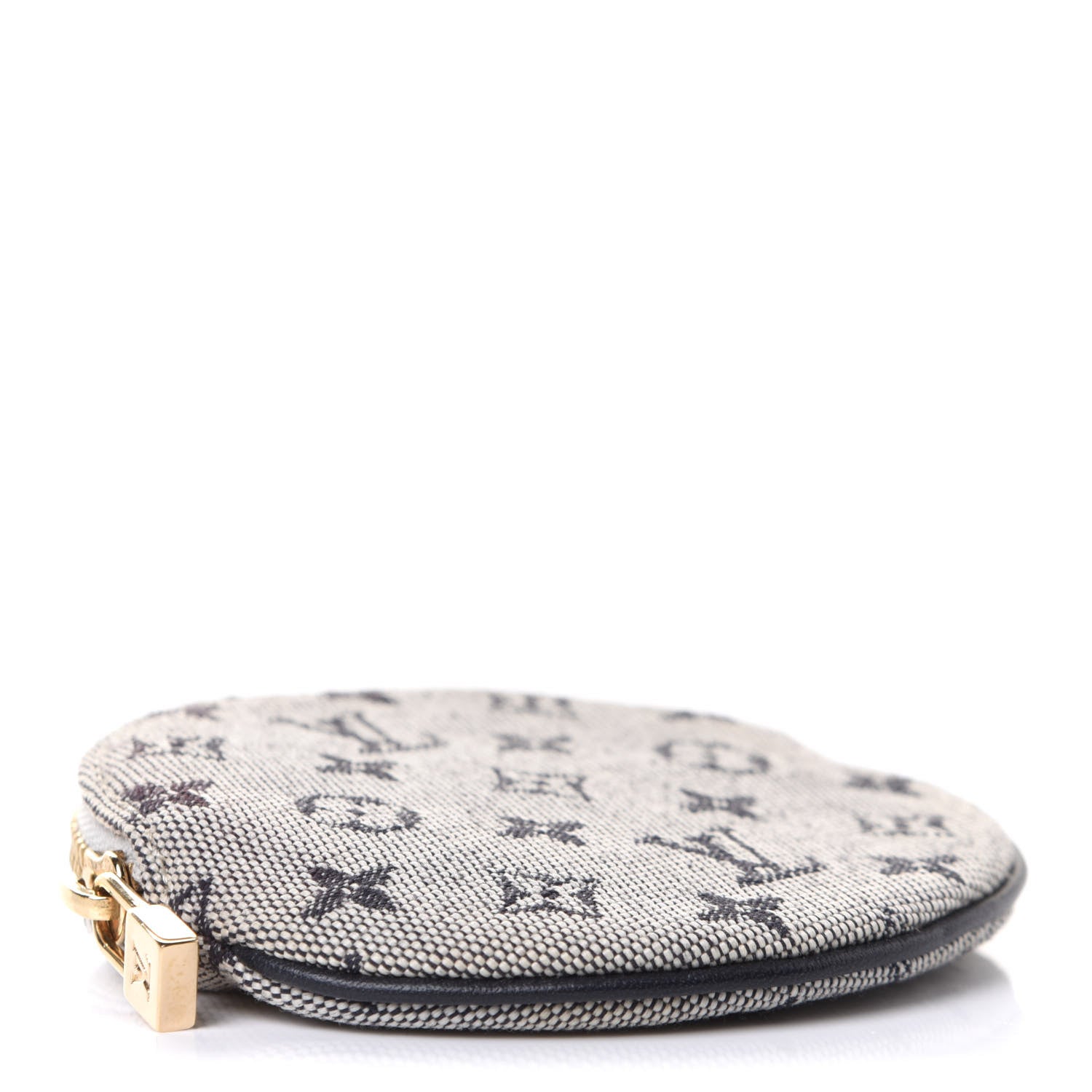 Louis Vuitton Mini Lin Croisette Round Coin Purse Blue 4 of 7